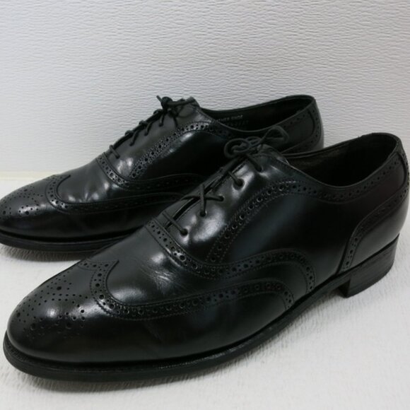 Stafford Brogue Leather Dress Wingtip Oxfords Comfort Plus Men's Footwear 12 D/B - Picture 1 of 6